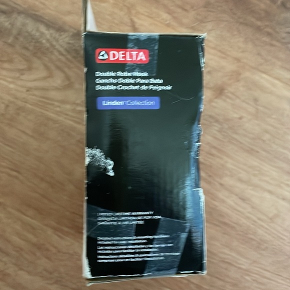 NIB Chrome Double Robe Hook, DELTA Linden Collection, Many Accessories Available - Picture 6 of 7